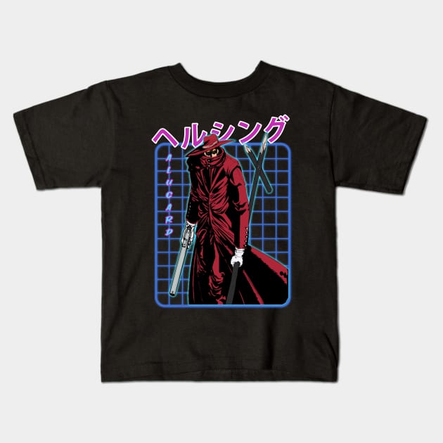 Alucard Awakens Hellsing's Eternal Darkness Kids T-Shirt by Insect Exoskeleton